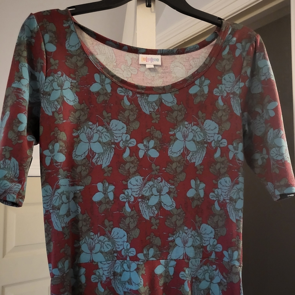Lularoe Maxi Dress Floral Pattern